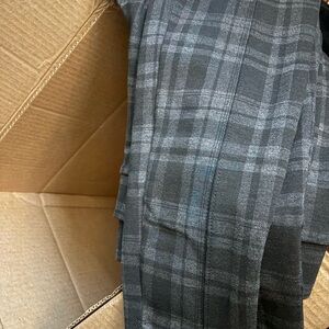 Time and Tru Charcoal Plaid Pants/ leggings  Nwot